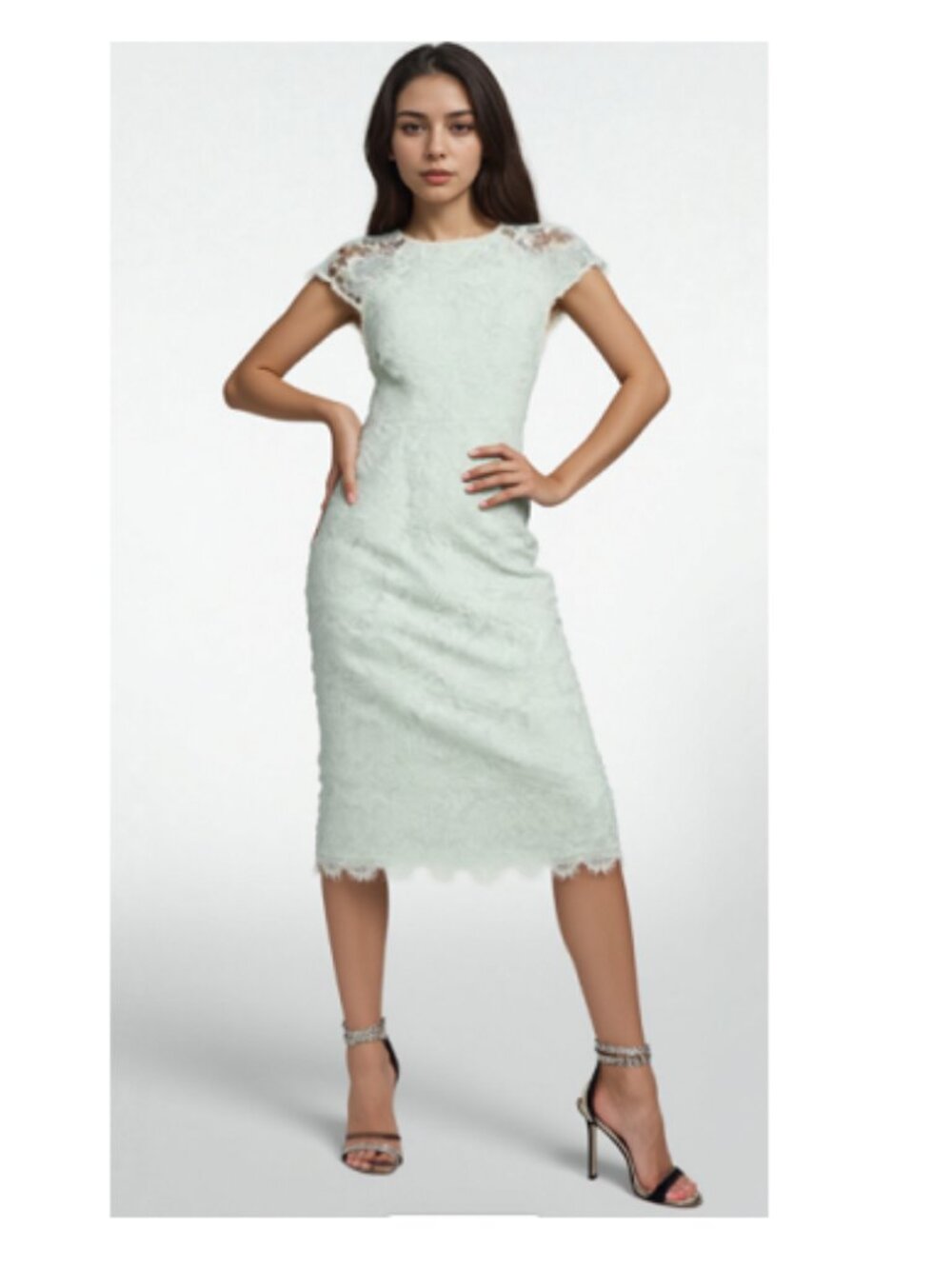 Velmia Fitted Lace Dress, by Ted Baker